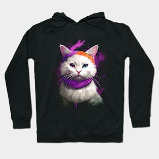 Feline Fancy - Elegant and Cute Cat Hoodie